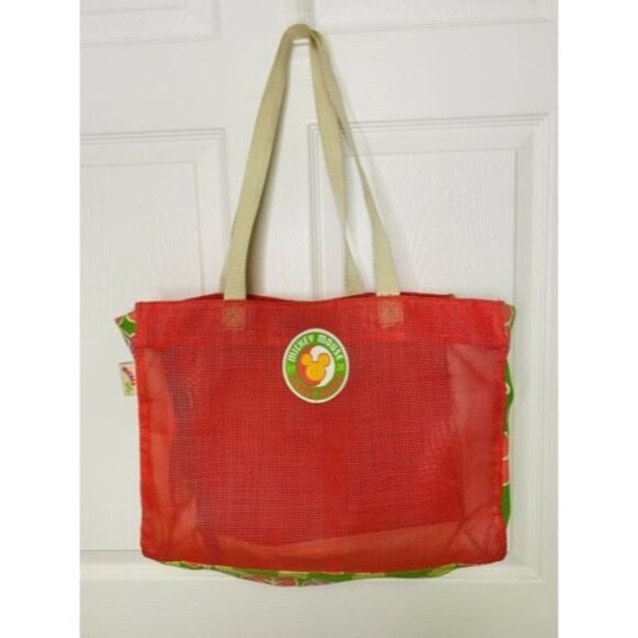 RARE Vintage Mickey Unlimited Island Native Tote Bag Hawaiian Floral Disney - Picture 1 of 9